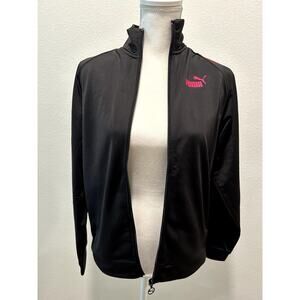 Puma Womens Piped Track Jacket - 680672-55 - Puma Black/Garnet Rose - XS B71